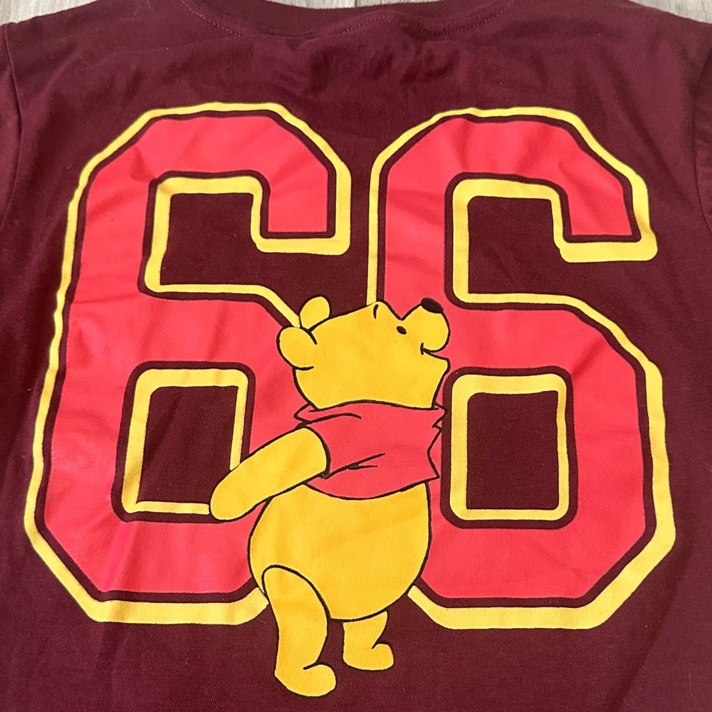 Disney Junior’s Winnie the Pooh Burgundy T-Shirt - Picture 5 of 7